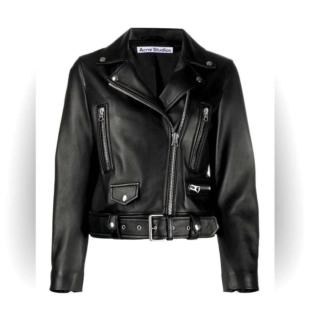 Acne Studio Leather Biker Jacket